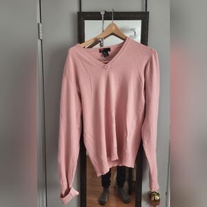 Diesel Pink V-Neck Sweater